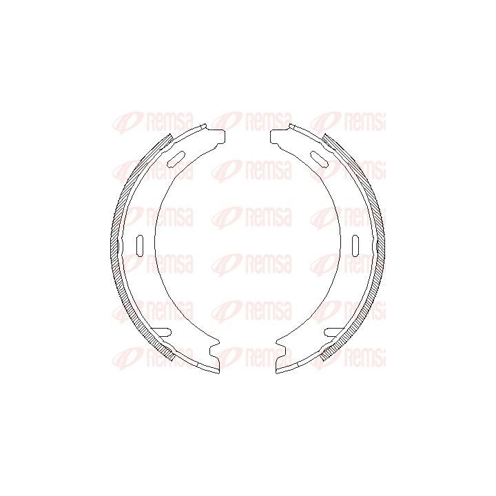 Stabdžių trinkelė, stovėjimo stabdys REMSA 4094.01