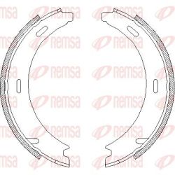 Stabdžių trinkelė, stovėjimo stabdys REMSA 4094.02
