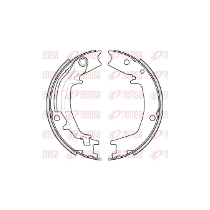 Stabdžių trinkelė, stovėjimo stabdys REMSA 4235.00