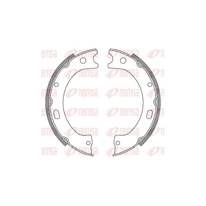 Stabdžių trinkelė, stovėjimo stabdys REMSA 4243.00