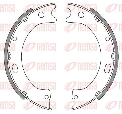 Stabdžių trinkelė, stovėjimo stabdys REMSA 4243.00