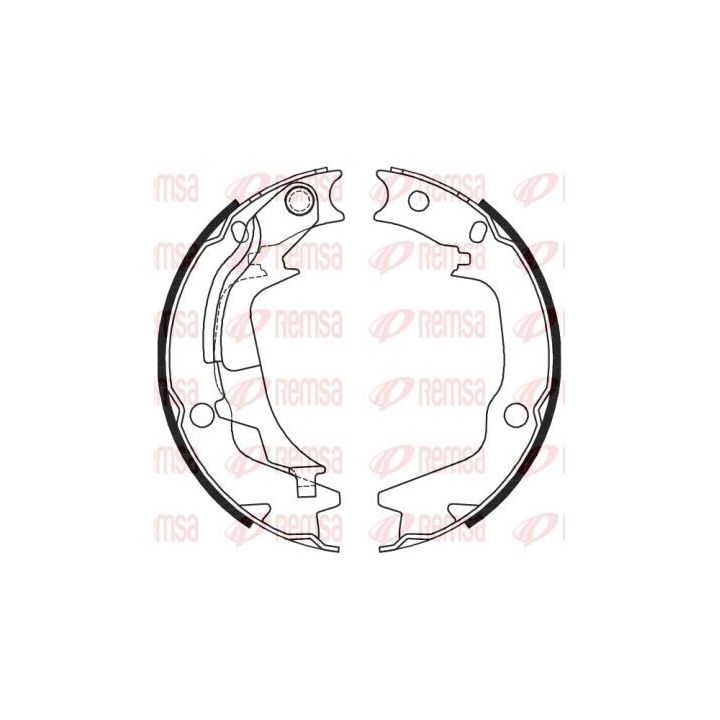 Stabdžių trinkelė, stovėjimo stabdys REMSA 4244.00