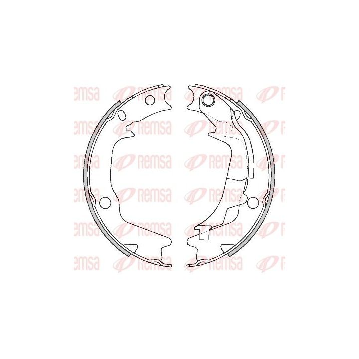 Stabdžių trinkelė, stovėjimo stabdys REMSA 4244.01