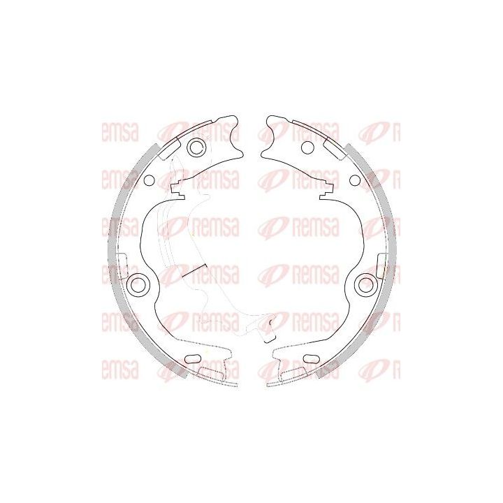 Stabdžių trinkelė, stovėjimo stabdys REMSA 4252.00