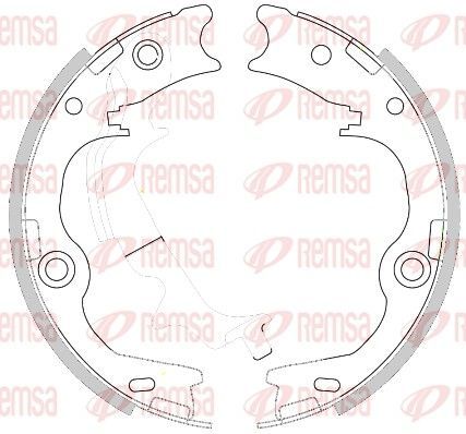 Stabdžių trinkelė, stovėjimo stabdys REMSA 4252.00