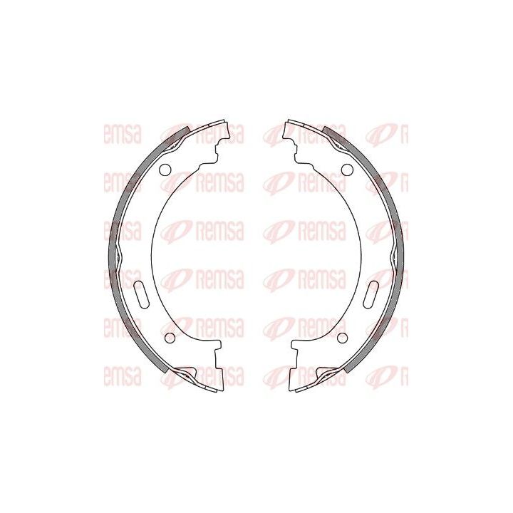 Stabdžių trinkelė, stovėjimo stabdys REMSA 4262.00