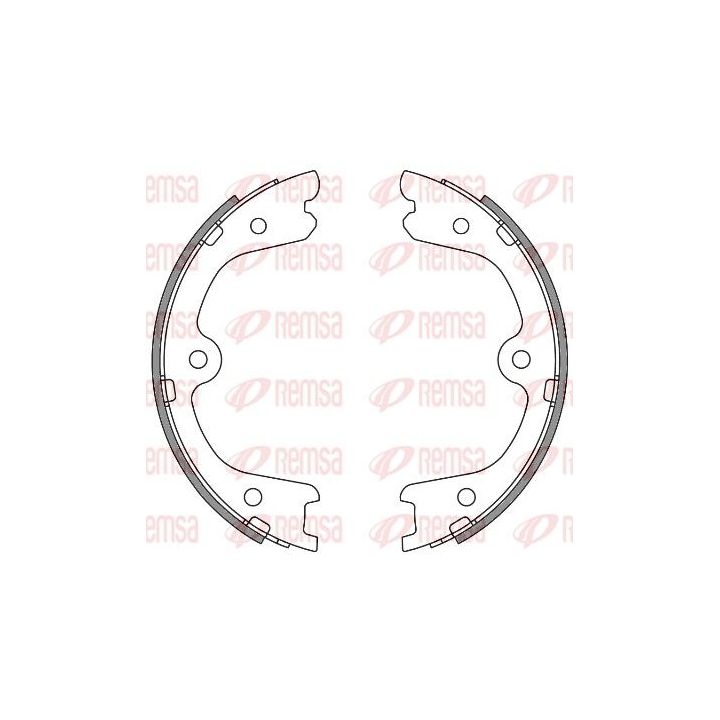 Stabdžių trinkelė, stovėjimo stabdys REMSA 4264.00