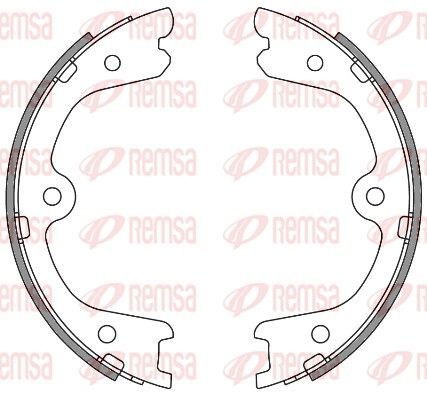 Stabdžių trinkelė, stovėjimo stabdys REMSA 4264.00