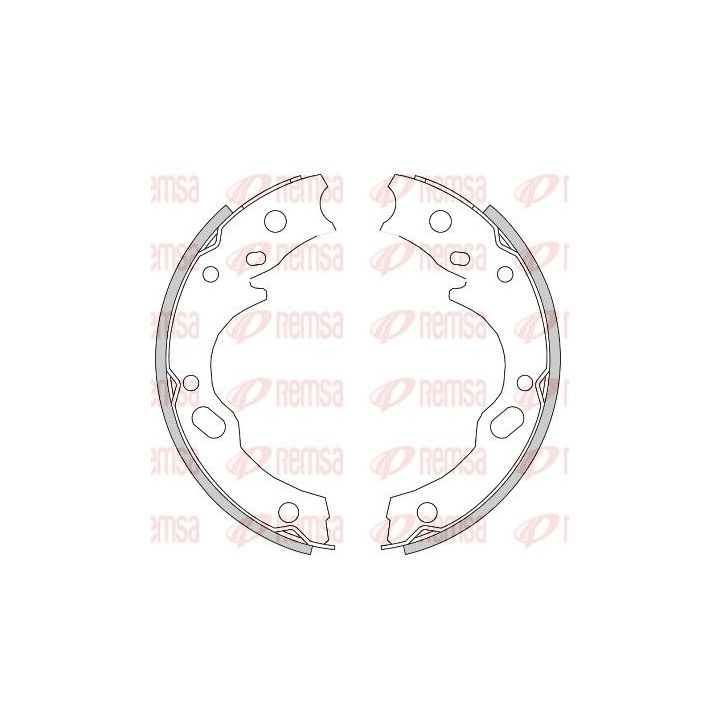 Stabdžių trinkelė, stovėjimo stabdys REMSA 4277.00