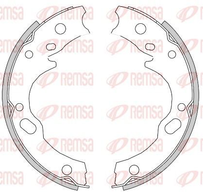 Stabdžių trinkelė, stovėjimo stabdys REMSA 4277.00