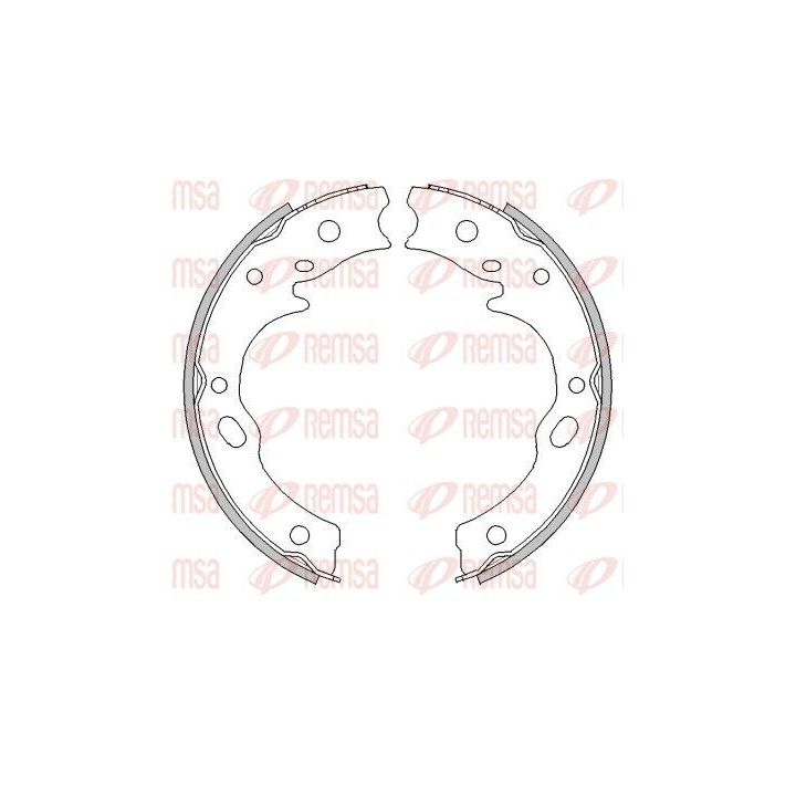 Stabdžių trinkelė, stovėjimo stabdys REMSA 4277.01