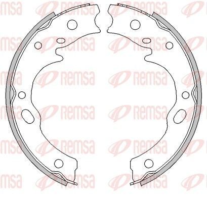 Stabdžių trinkelė, stovėjimo stabdys REMSA 4277.01