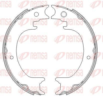 Stabdžių trinkelė, stovėjimo stabdys REMSA 4279.00