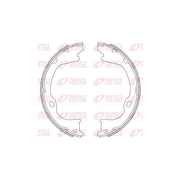 Stabdžių trinkelė, stovėjimo stabdys REMSA 4282.00