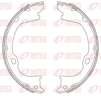 Stabdžių trinkelė, stovėjimo stabdys REMSA 4282.00