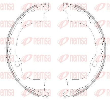 Stabdžių trinkelė, stovėjimo stabdys REMSA 4282.01