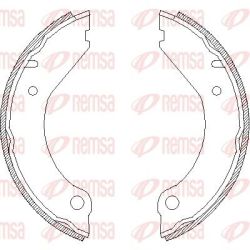 Stabdžių trinkelė, stovėjimo stabdys REMSA 4399.00