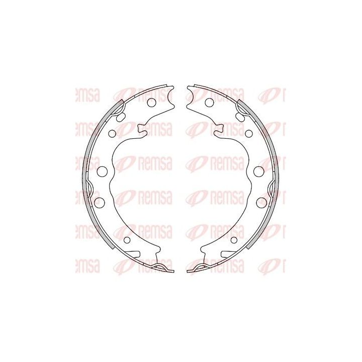 Stabdžių trinkelė, stovėjimo stabdys REMSA 4448.00