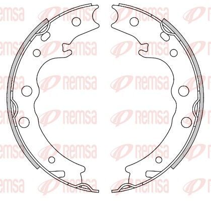 Stabdžių trinkelė, stovėjimo stabdys REMSA 4448.00