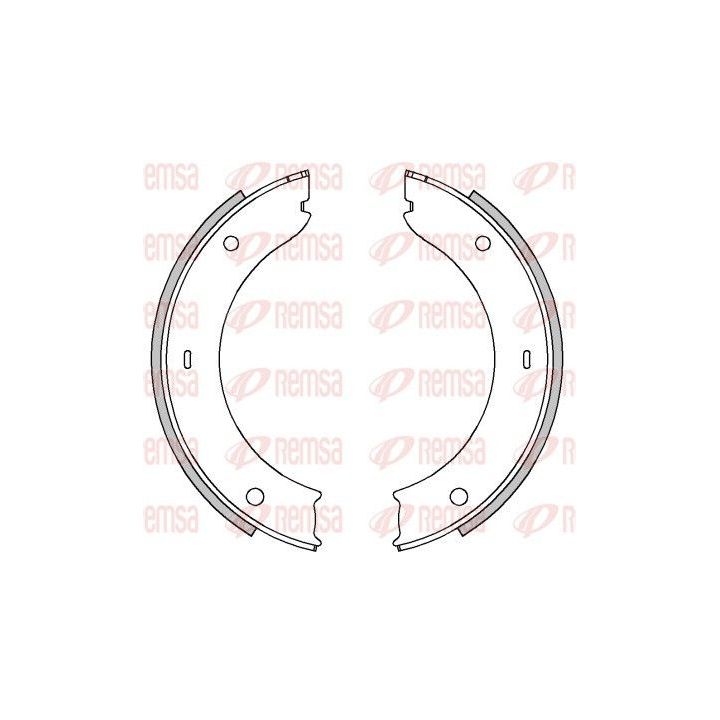 Stabdžių trinkelė, stovėjimo stabdys REMSA 4449.00