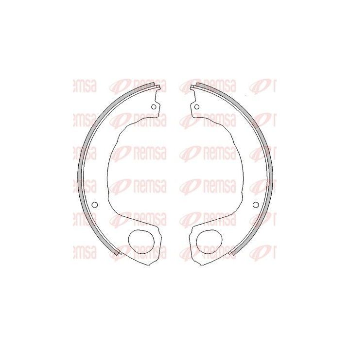 Stabdžių trinkelė, stovėjimo stabdys REMSA 4453.00