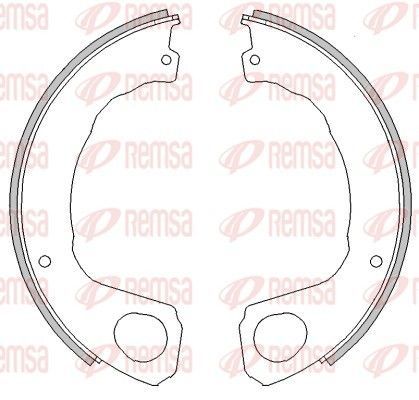 Stabdžių trinkelė, stovėjimo stabdys REMSA 4453.00