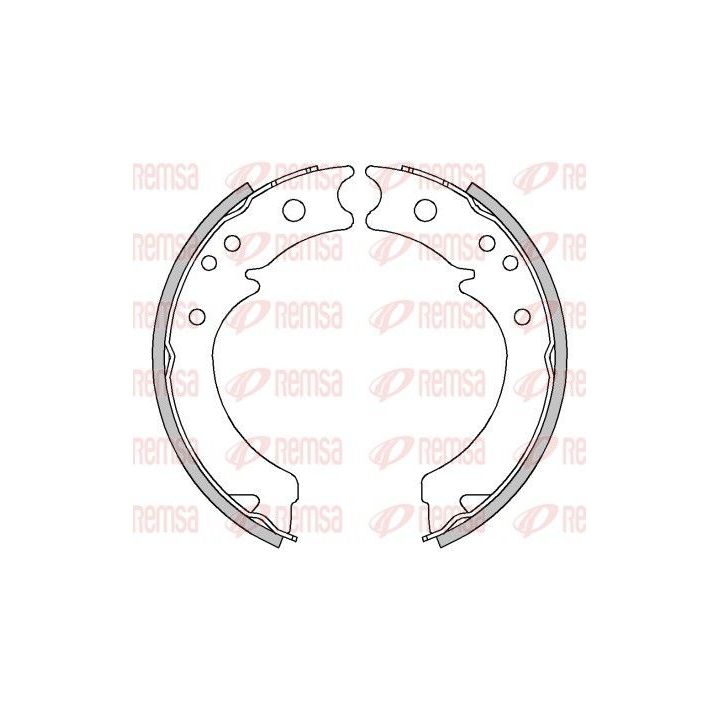 Stabdžių trinkelė, stovėjimo stabdys REMSA 4457.00