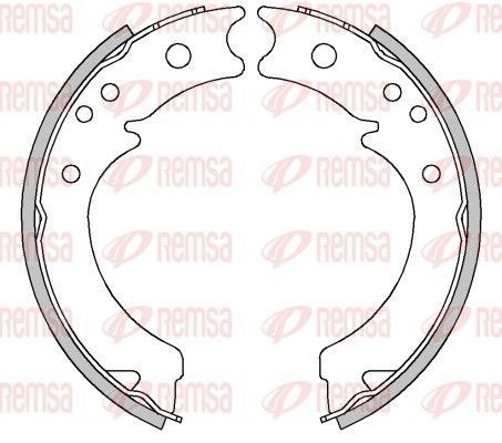 Stabdžių trinkelė, stovėjimo stabdys REMSA 4457.00