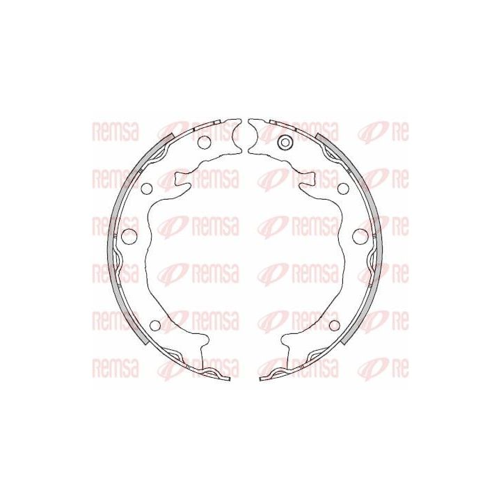 Stabdžių trinkelė, stovėjimo stabdys REMSA 4462.00