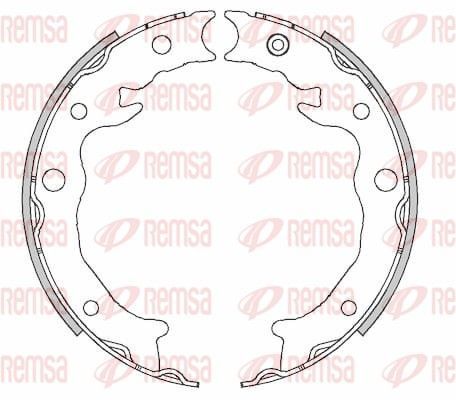 Stabdžių trinkelė, stovėjimo stabdys REMSA 4462.00
