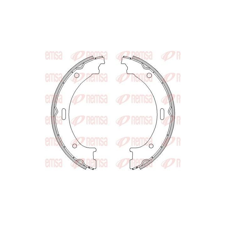 Stabdžių trinkelė, stovėjimo stabdys REMSA 4464.00