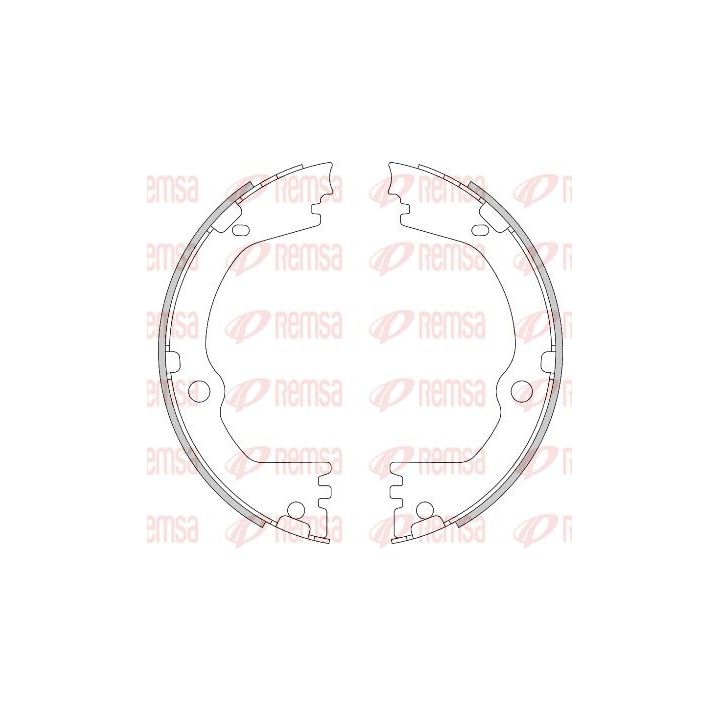 Stabdžių trinkelė, stovėjimo stabdys REMSA 4466.00