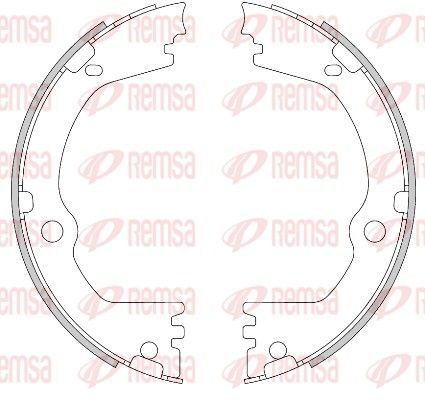 Stabdžių trinkelė, stovėjimo stabdys REMSA 4466.00