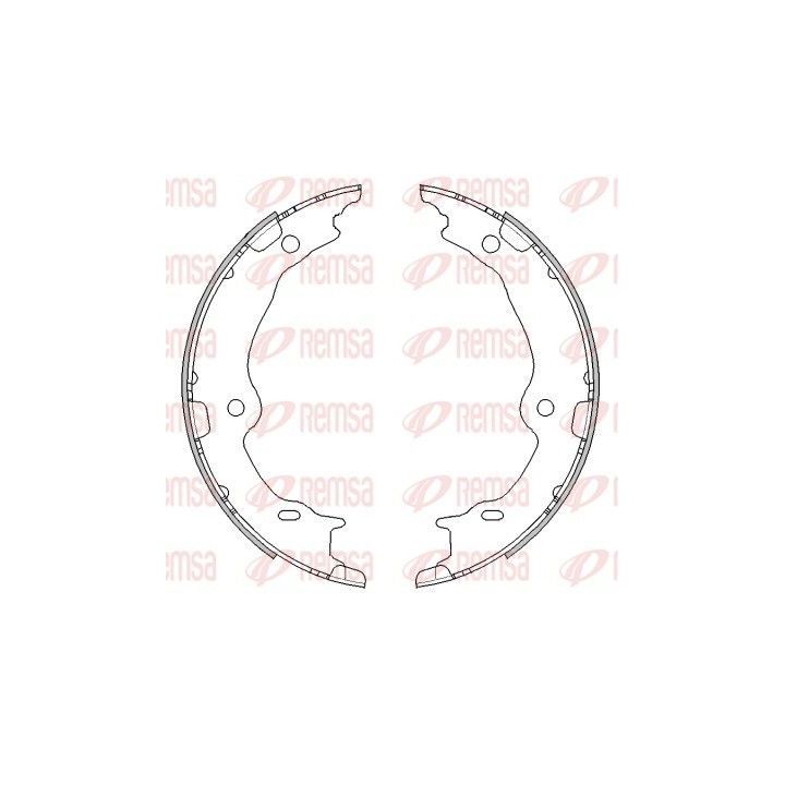 Stabdžių trinkelė, stovėjimo stabdys REMSA 4467.00