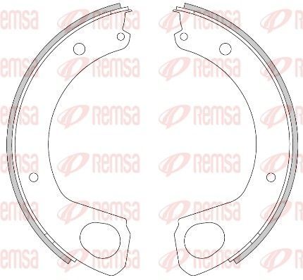 Stabdžių trinkelė, stovėjimo stabdys REMSA 4468.00
