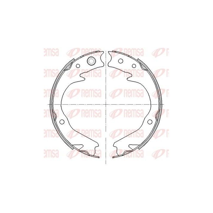 Stabdžių trinkelė, stovėjimo stabdys REMSA 4476.00