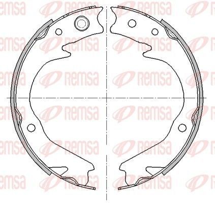 Stabdžių trinkelė, stovėjimo stabdys REMSA 4476.00