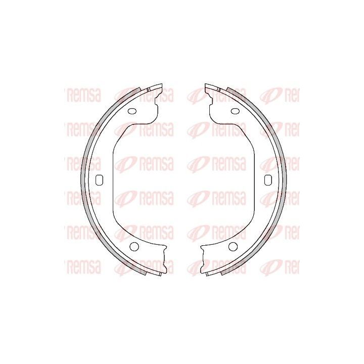 Stabdžių trinkelė, stovėjimo stabdys REMSA 4480.00