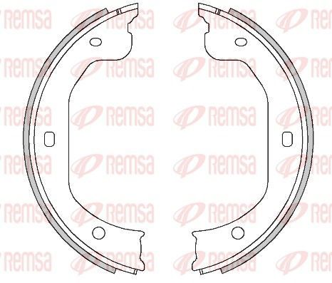 Stabdžių trinkelė, stovėjimo stabdys REMSA 4480.00