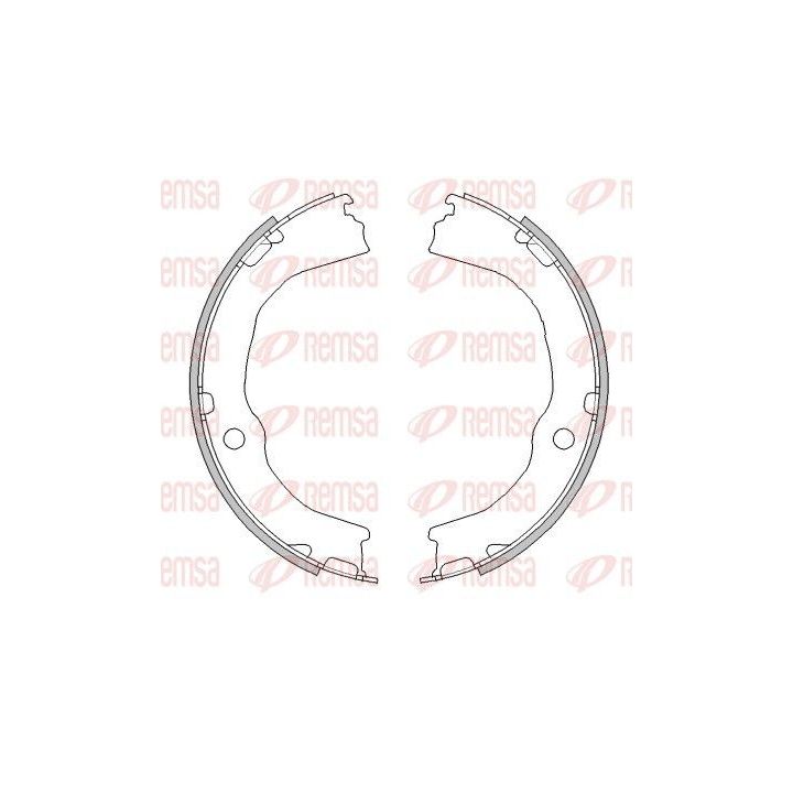 Stabdžių trinkelė, stovėjimo stabdys REMSA 4481.00