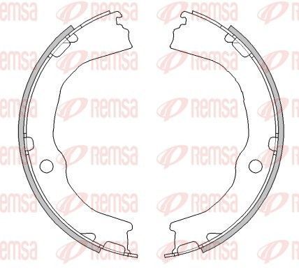 Stabdžių trinkelė, stovėjimo stabdys REMSA 4481.00