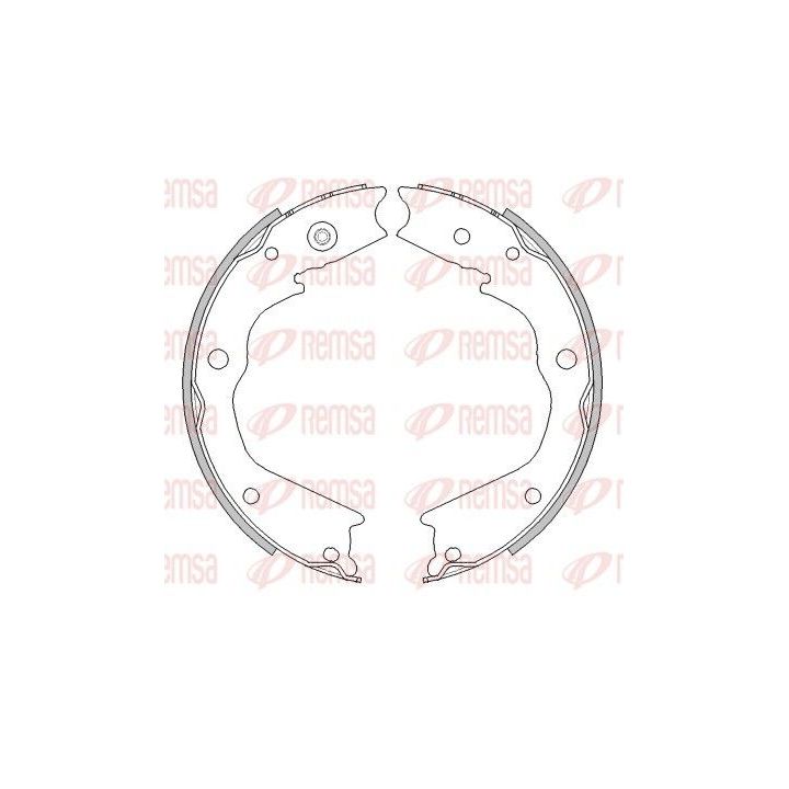 Stabdžių trinkelė, stovėjimo stabdys REMSA 4482.00