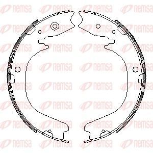 Stabdžių trinkelė, stovėjimo stabdys REMSA 4486.00