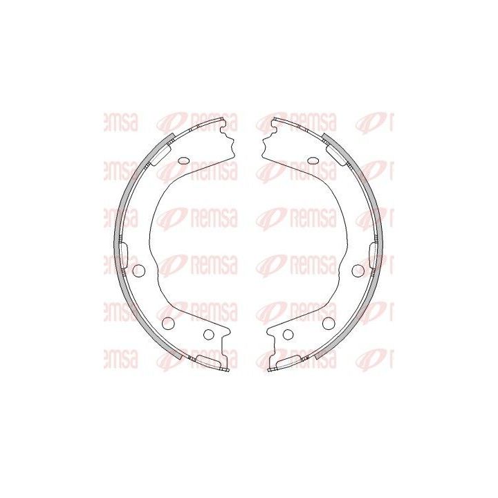 Stabdžių trinkelė, stovėjimo stabdys REMSA 4488.00