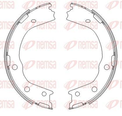 Stabdžių trinkelė, stovėjimo stabdys REMSA 4488.00