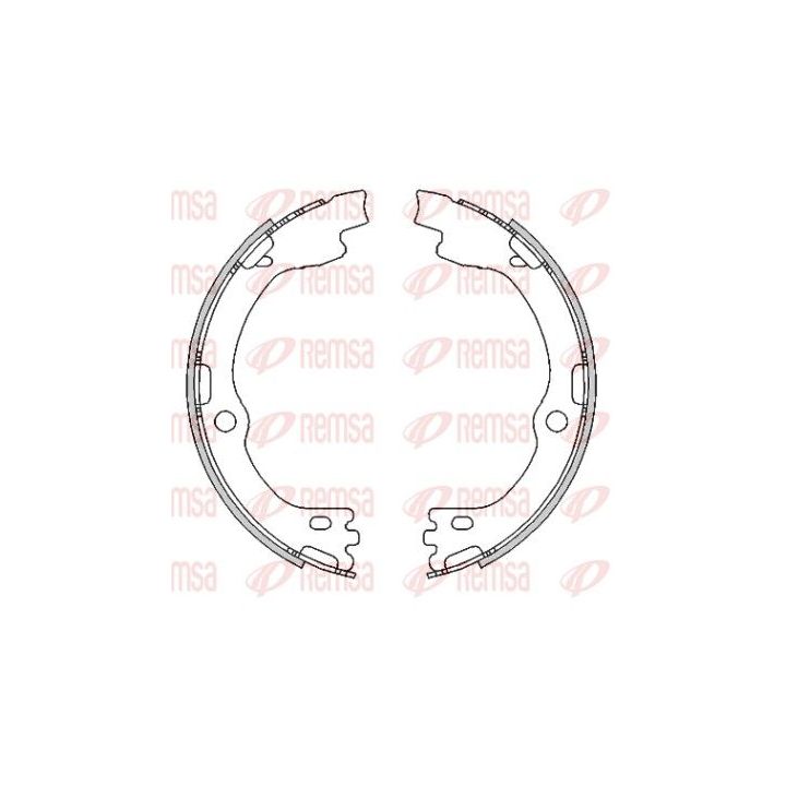 Stabdžių trinkelė, stovėjimo stabdys REMSA 4491.00