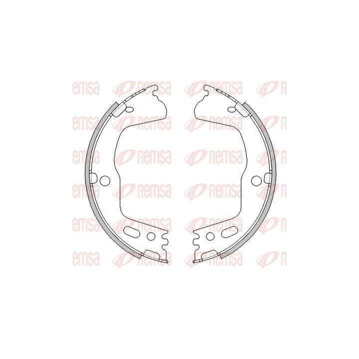 Stabdžių trinkelė, stovėjimo stabdys REMSA 4494.00