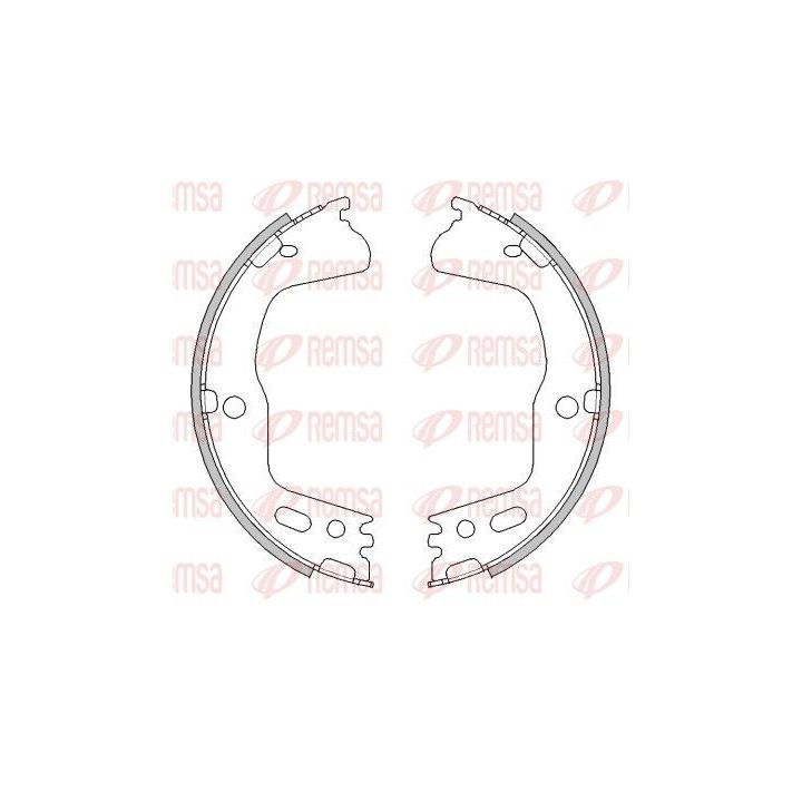 Stabdžių trinkelė, stovėjimo stabdys REMSA 4494.01