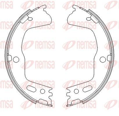 Stabdžių trinkelė, stovėjimo stabdys REMSA 4494.01