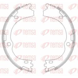 Stabdžių trinkelė, stovėjimo stabdys REMSA 4500.00